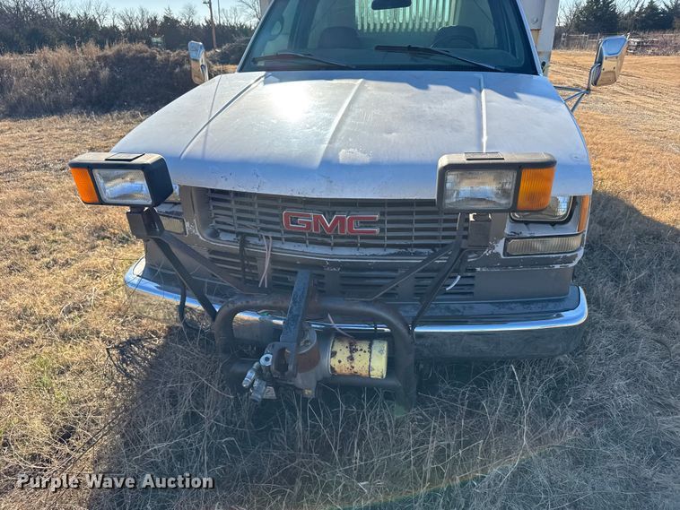 image for item FB0528 1998 GMC Sierra C3500 dump bed pickup truck