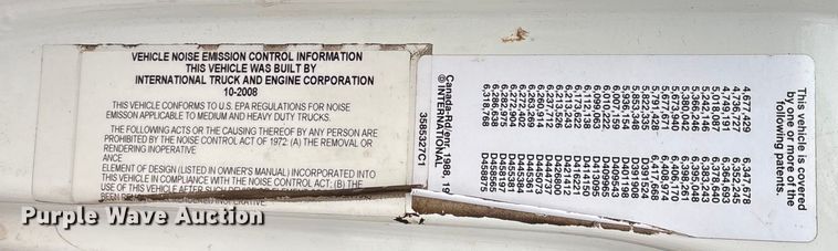 image for item FB8475 2009 International WorkStar 7400 dump truck