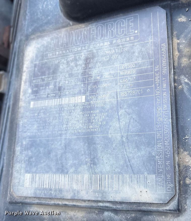 image for item FB8477 2011 International WorkStar 7400 dump truck