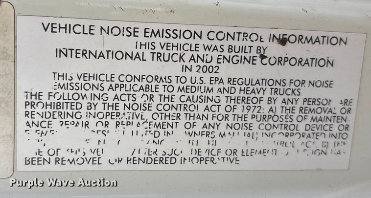 image for item FB8480 2002 International 4400 Pro patch Hot Box Truck for Asphalt