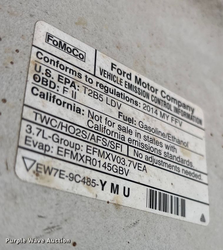 image for item FB8484 2014 Ford Taurus Police Interceptor 