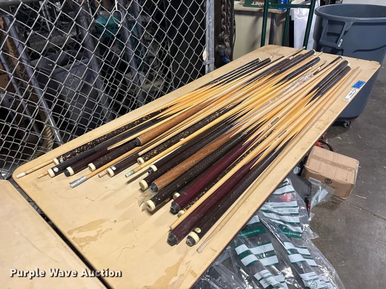 image for item FB8488 Approximately 30 pool sticks