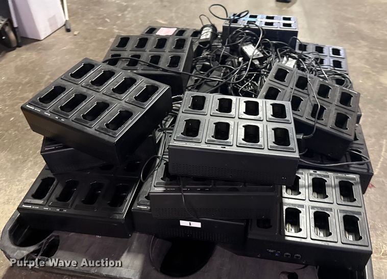 image for item FB8492 Approximately 18 Panasonic 8-bay multi chargers