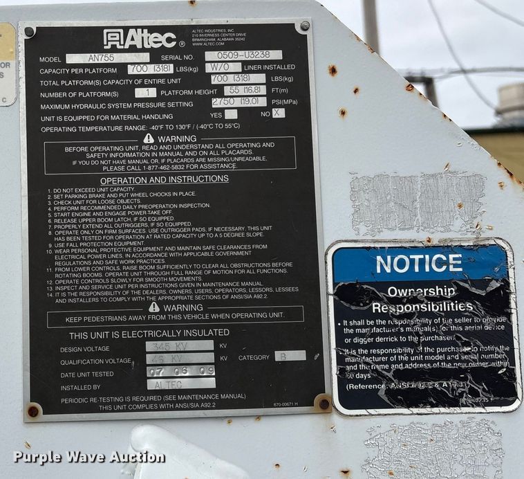 image for item FB8500 2009 Freightliner Business Class M2 bucket truck