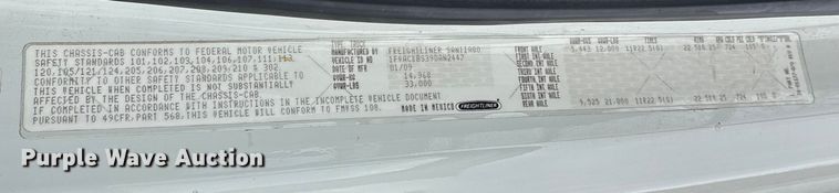 image for item FB8500 2009 Freightliner Business Class M2 bucket truck