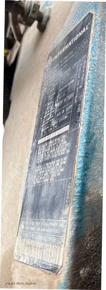 image for item FB8501 2001 International 2254 dump truck