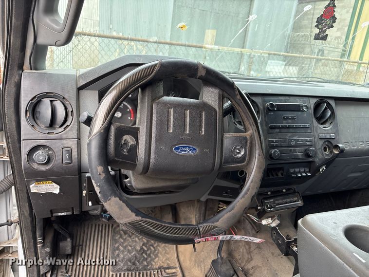 image for item FB8506 2014 Ford F350 Super Duty Ext. Cab utility bed pickup truck