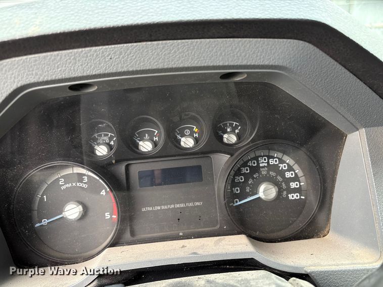 image for item FB8506 2014 Ford F350 Super Duty Ext. Cab utility bed pickup truck