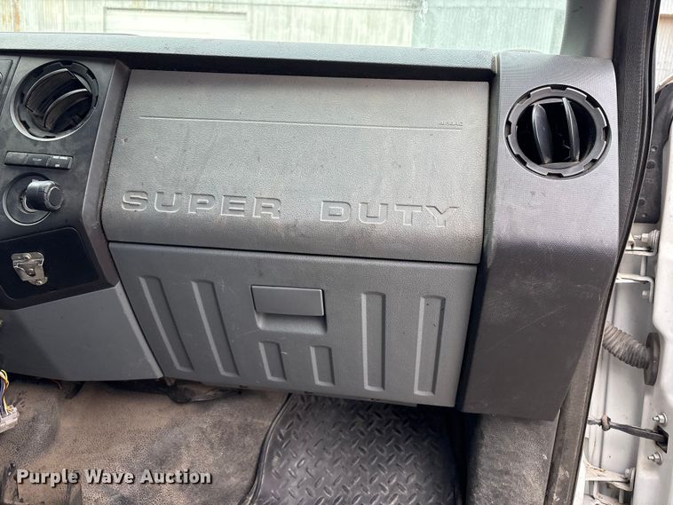 image for item FB8506 2014 Ford F350 Super Duty Ext. Cab utility bed pickup truck