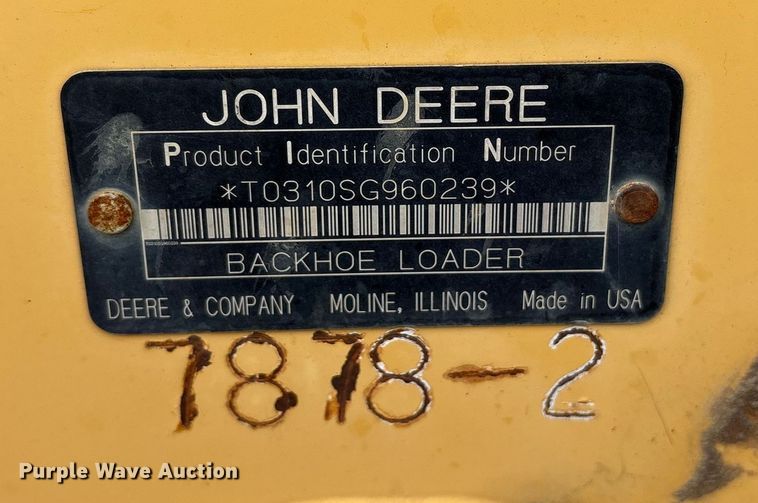 image for item FB8511 2006 John Deere 310SG backhoe