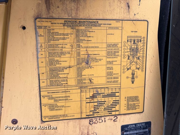 image for item FB8512 2008 John Deere 310SJ backhoe