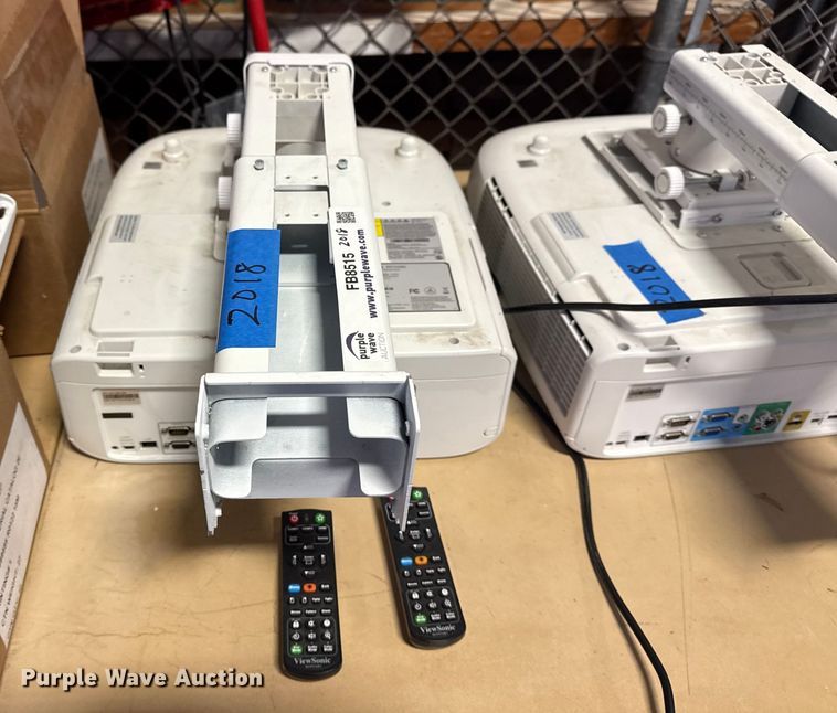 image for item FB8515 (2) ViewSonic PS750HD projectors with remotes 