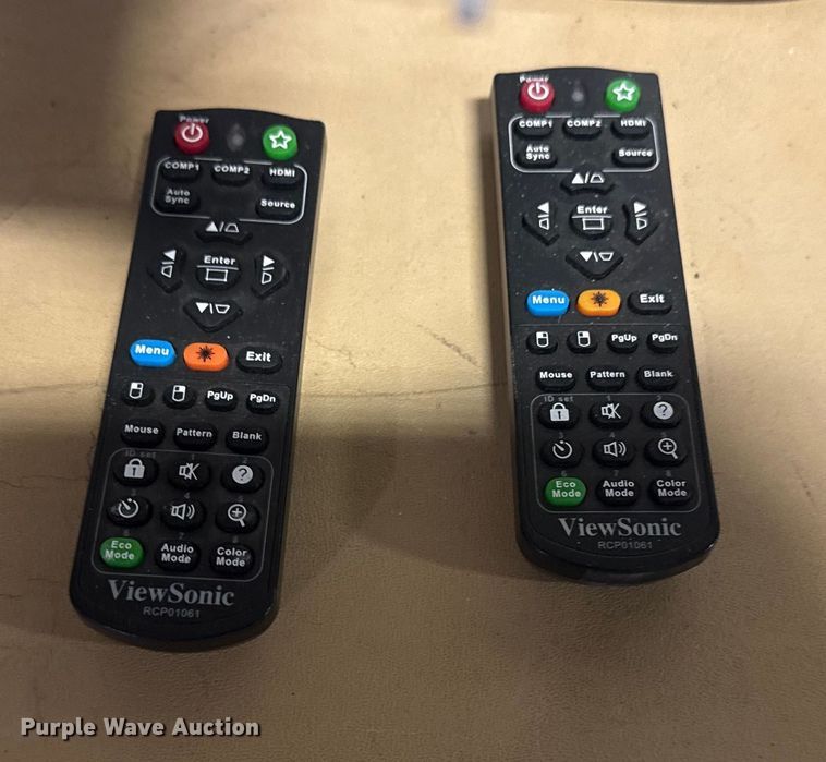 image for item FB8515 (2) ViewSonic PS750HD projectors with remotes 