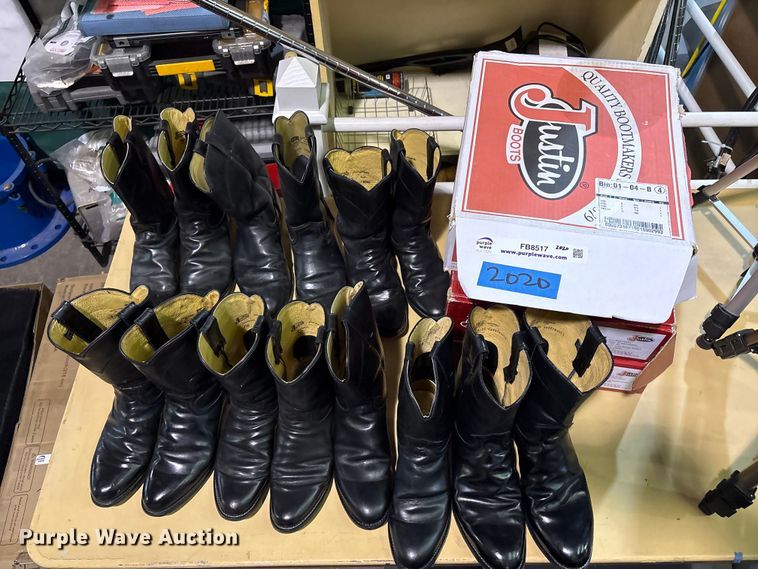 image for item FB8517 (9) pairs of Justin boots