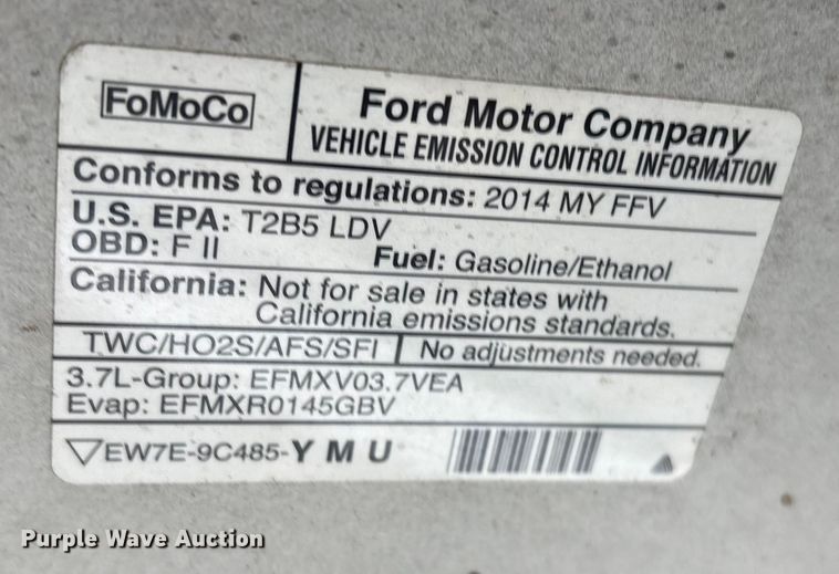 image for item FB8524 2014 Ford Taurus Police Interceptor  