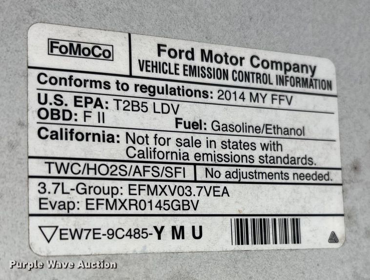 image for item FB8525 2014 Ford Taurus Police Interceptor 