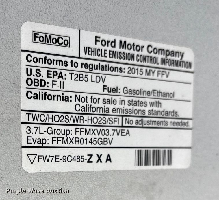 image for item FB8526 2015 Ford Taurus Police Interceptor 