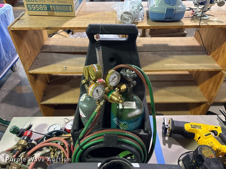 image for item FB8530 (2) acetylene tanks with stands