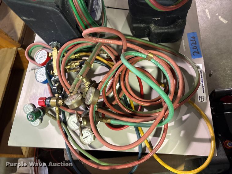 image for item FB8530 (2) acetylene tanks with stands