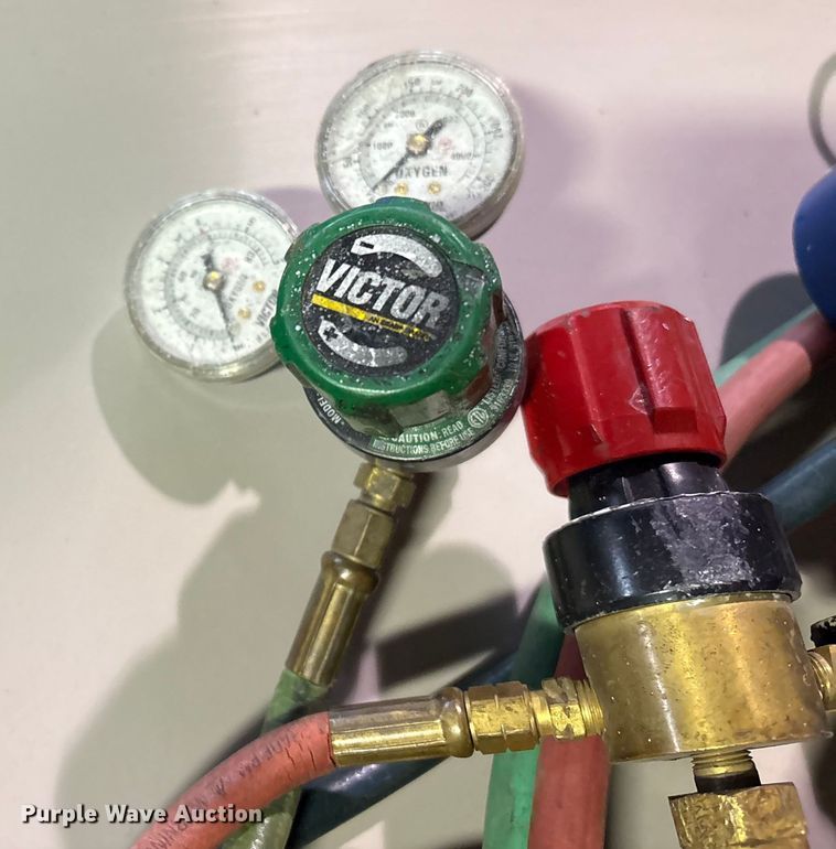 image for item FB8530 (2) acetylene tanks with stands