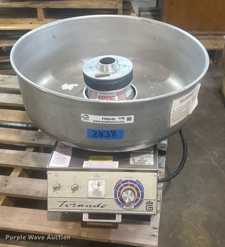 image for item FB8545 3005SS Tornado cotton candy machine with bowl
