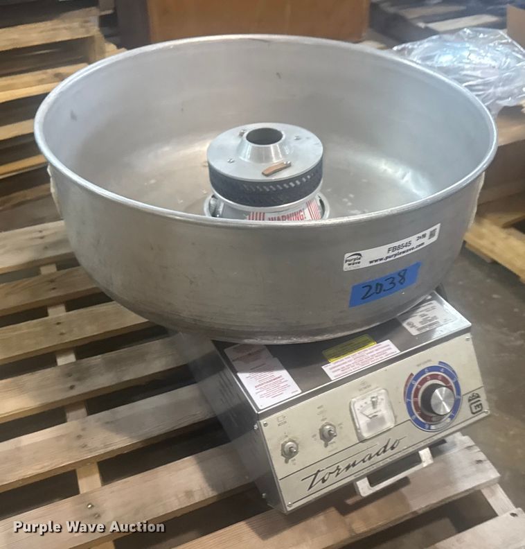 image for item FB8545 3005SS Tornado cotton candy machine with bowl
