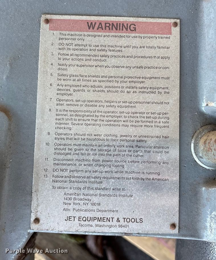 image for item FB8555 Jet JDP-125VS-3 drill press