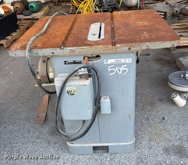 image for item FB8556 Rockwell Unisaw 34-761 table saw
