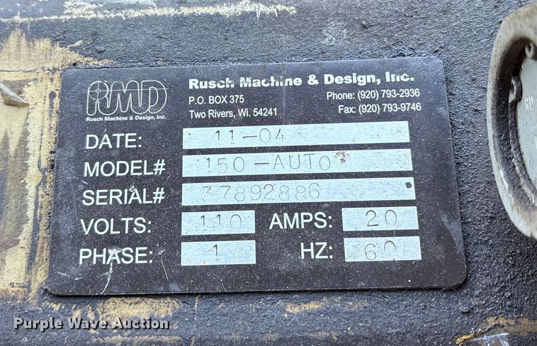 image for item FB8564 2005 Baileigh RDB150 tube bender