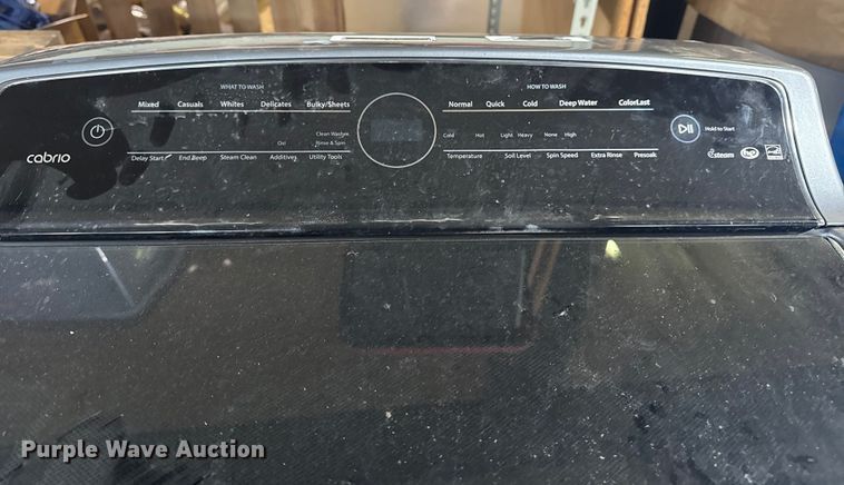 image for item FB8568 Whirlpool Cabrio top load washer