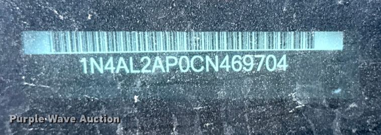 image for item FB8575 2012 Nissan Altima 