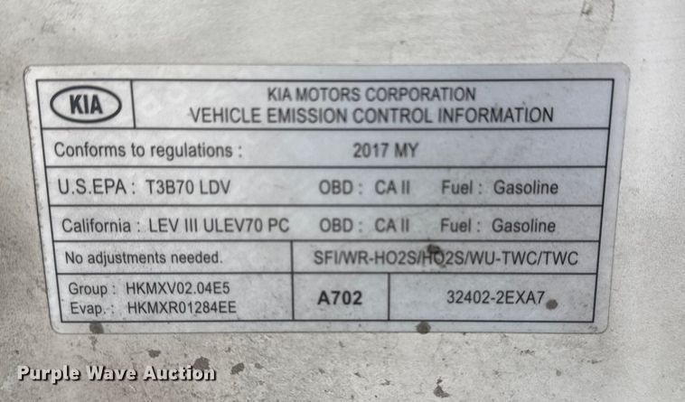 image for item FB8577 2017 Kia Forte 