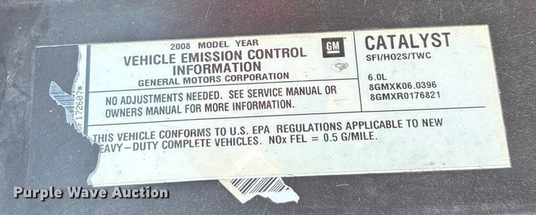 image for item FG0502 2008 Chevrolet Silverado 2500HD Crew Cab pickup truck