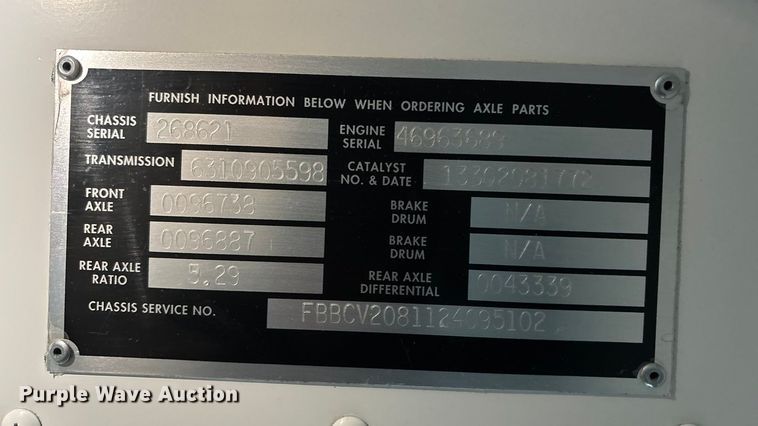 image for item FG1567 2010 Blue Bird Bb Conventional school bus