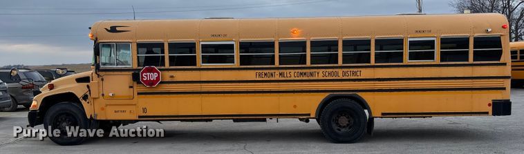 image for item FG1568 2012 Blue Bird Bb Conventional school bus