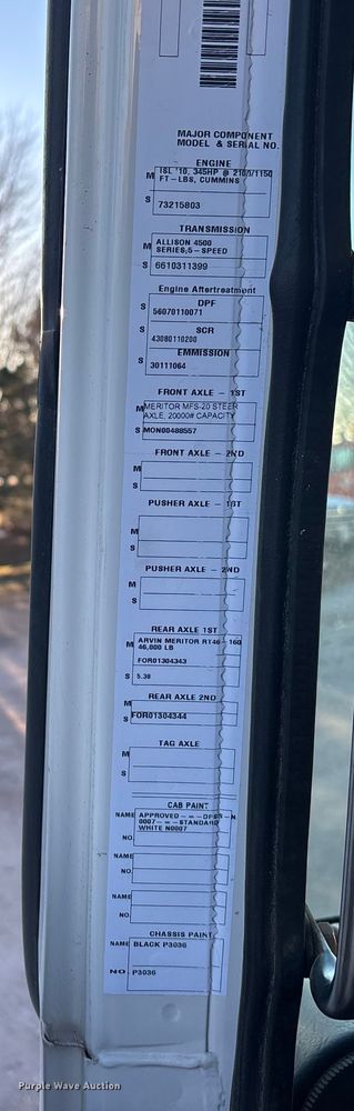 image for item FG1670 2011 Autocar Xpeditor refuse truck