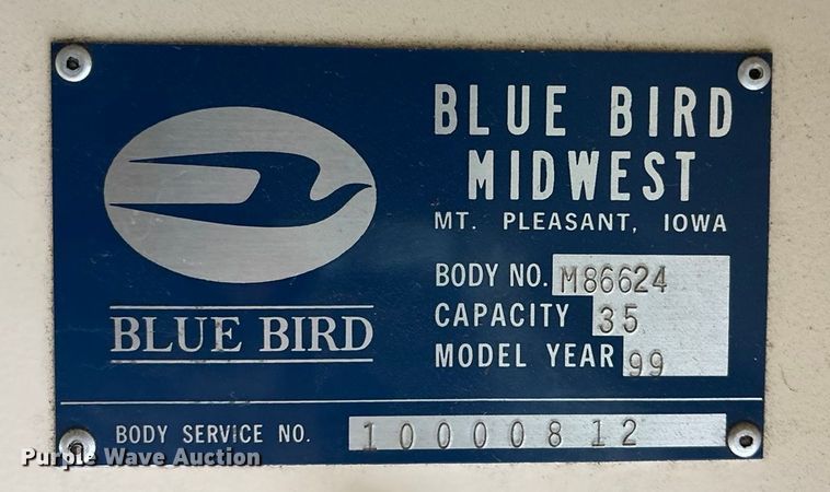 image for item FG1683 1998 GMC B7 school bus