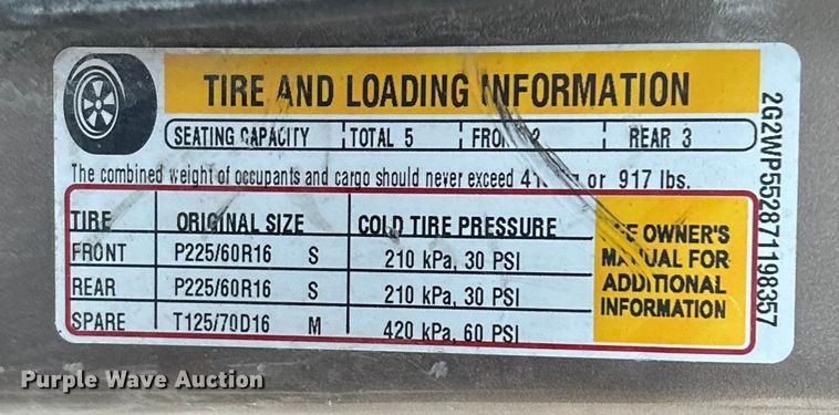 image for item FG1684 2007 Pontiac Grand Prix 