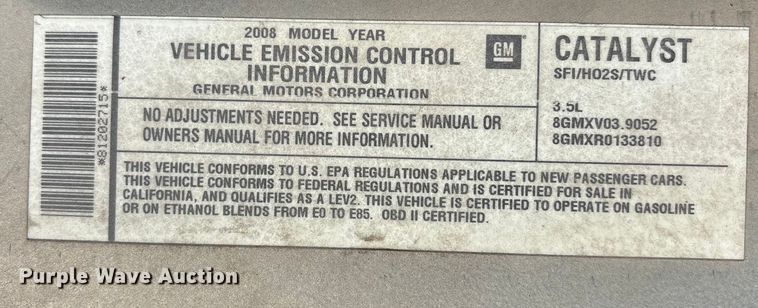 image for item FG1697 2008 Chevrolet Impala 