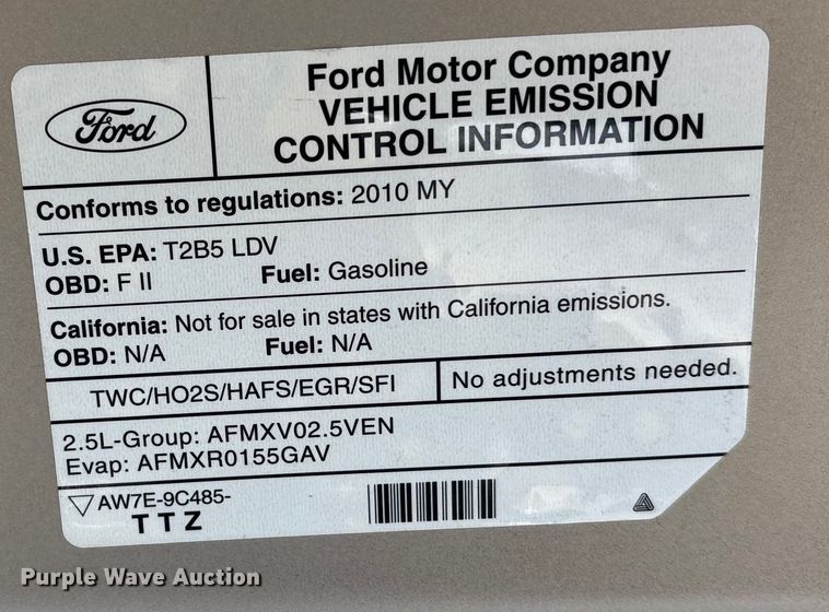 image for item FG1698 2010 Ford Fusion 