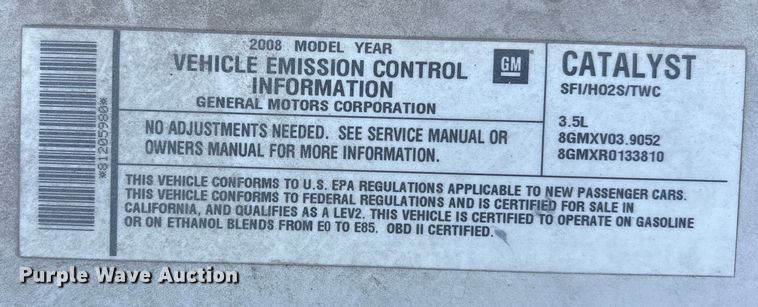 image for item FG1699 2008 Chevrolet Impala 