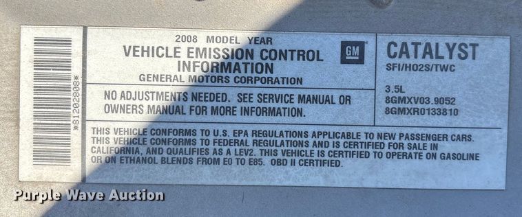 image for item FG1700 2008 Chevrolet Impala 