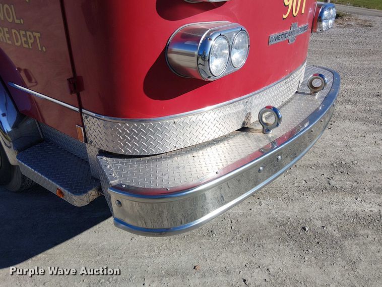 image for item FK0530 1982 American LeFrance 100' Ladder Chief ladder fire truck