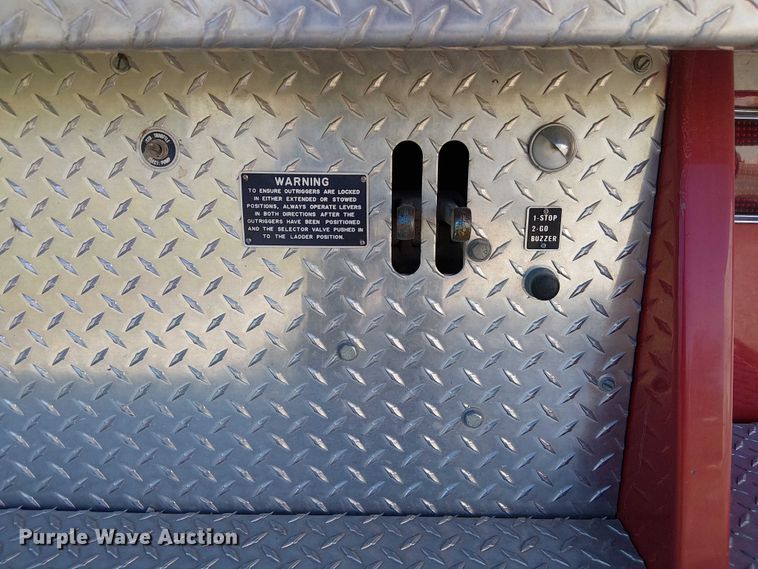 image for item FK0530 1982 American LeFrance 100' Ladder Chief ladder fire truck