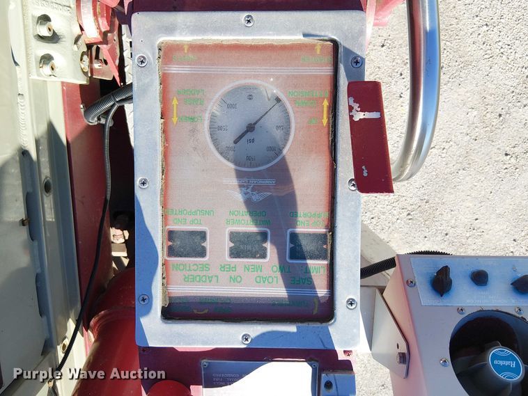 image for item FK0530 1982 American LeFrance 100' Ladder Chief ladder fire truck