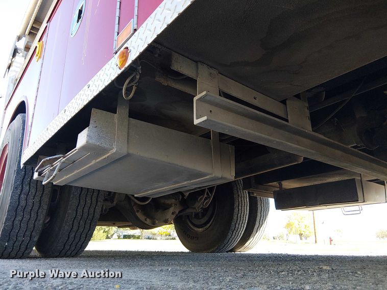 image for item FK0530 1982 American LeFrance 100' Ladder Chief ladder fire truck