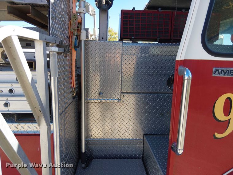 image for item FK0530 1982 American LeFrance 100' Ladder Chief ladder fire truck