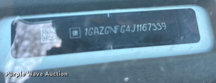 image for item FK0887 2018 Chevrolet Express 3500 van