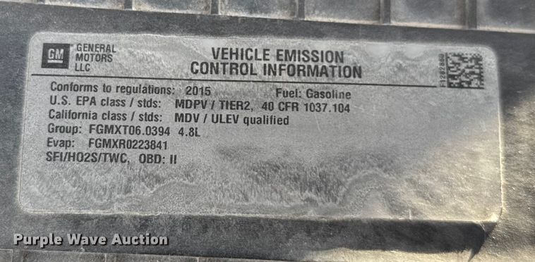 image for item FK0892 2015 Chevrolet Express 3500 van