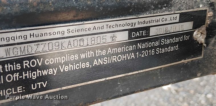 image for item FK0918 2019 Coleman Outfitter 550 utility vehicle